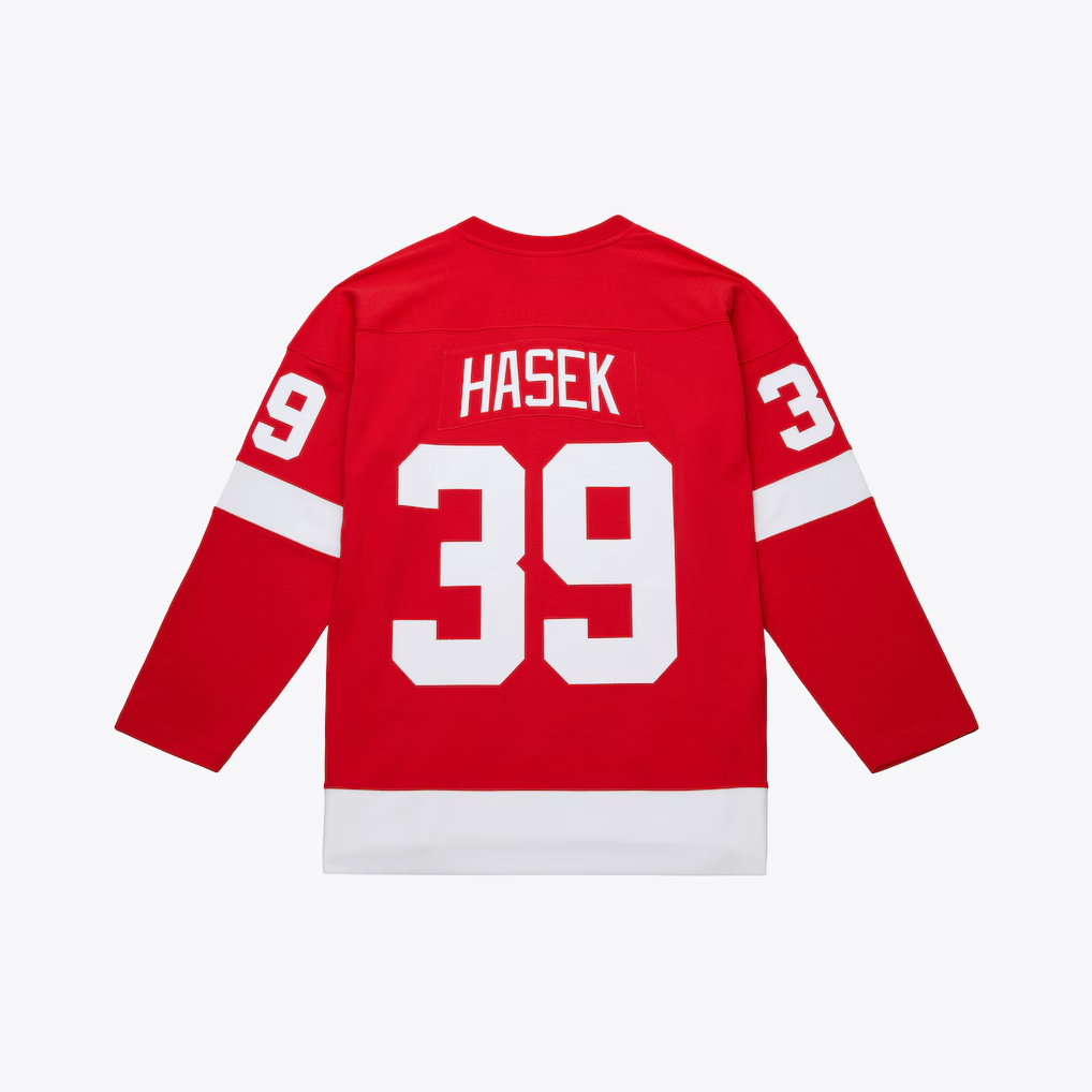 Kooe D.Red wings #39 Dominik Hasek Mitchell & Ness Red 2007-08 Power Play Jerseys