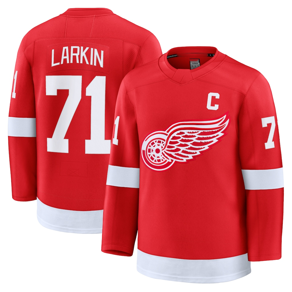 Kooe D.Red wings #71 Dylan Larkin Red Home Premium Jerseys