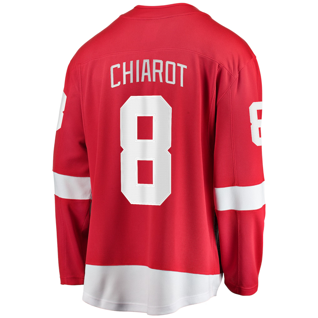 Kooe D.Red wings #8 Ben Chiarot Red Home Breakaway Player Jerseys