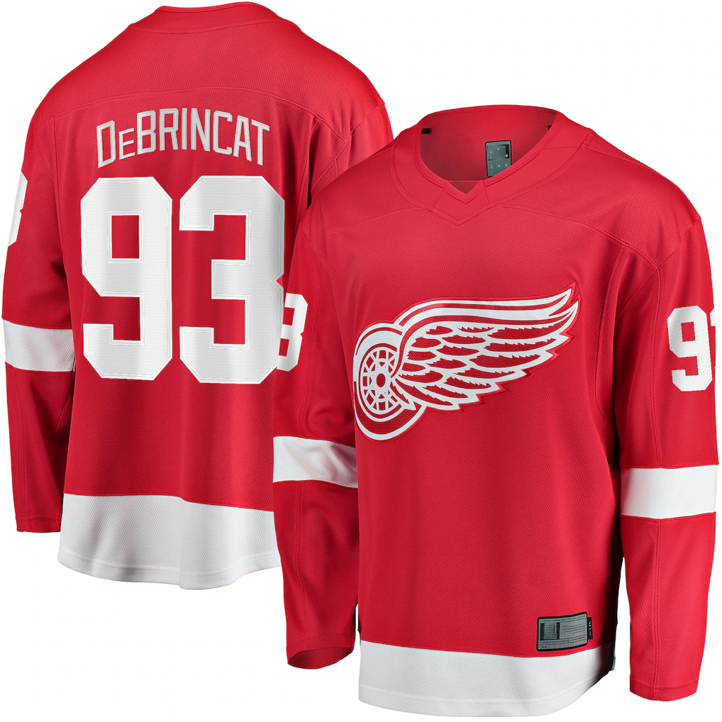 Kooe D.Red wings #93 Alex DeBrincat Red Home Breakaway Jerseys
