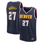 Kooe D.Nuggets #27 Jamal Murray Navy Fast Break Replica Player Jerseys - Icon Edition