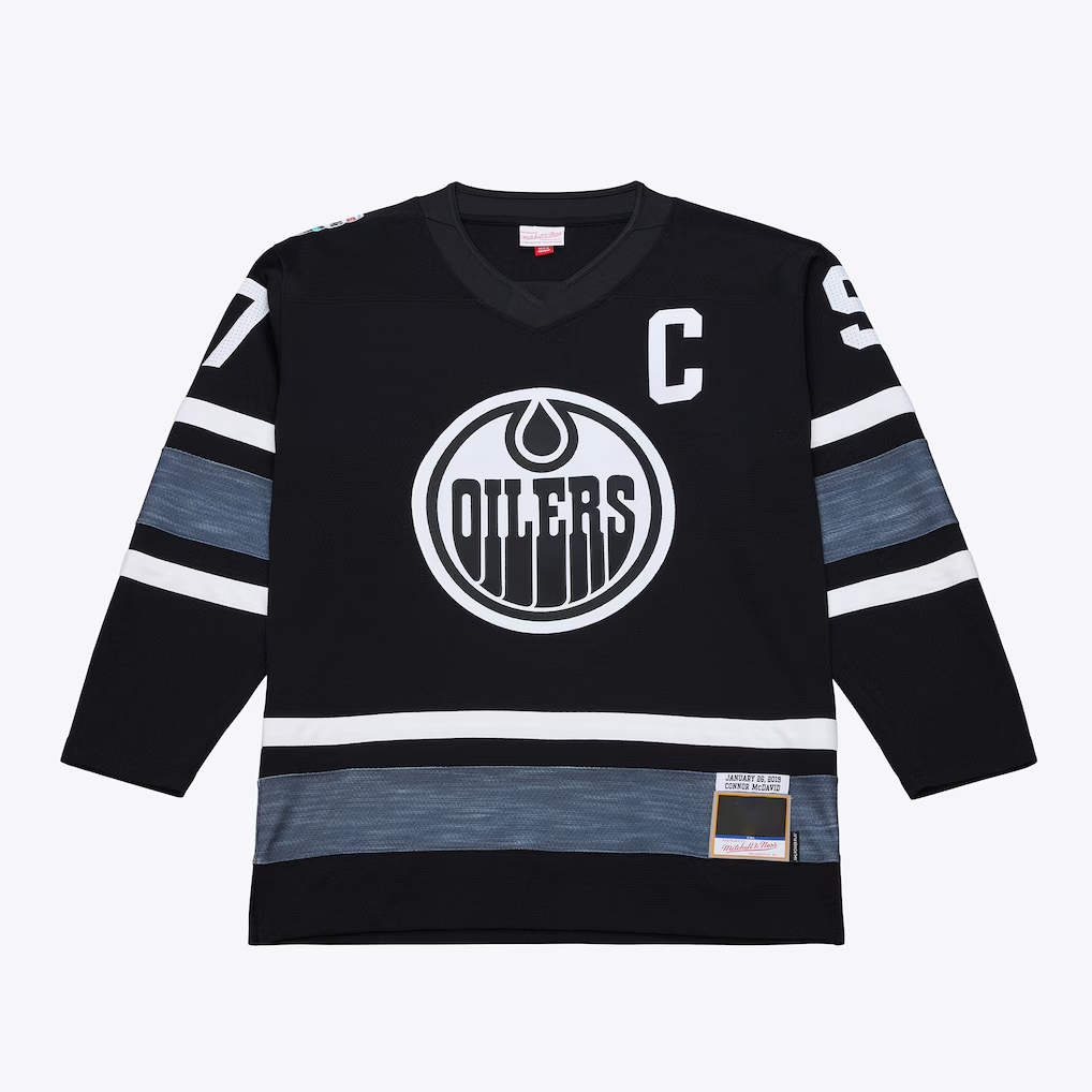 Kooe E.Oilers Connor McDavid Mitchell & Ness Black 2019 All-Star Game Power Play Jerseys