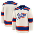 Kooe E.Oilers Light Beige Alternate Premium Jerseys