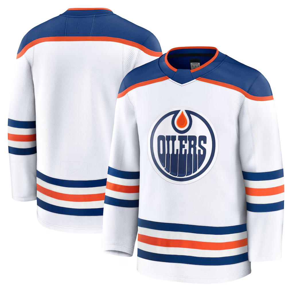 Kooe E.Oilers White Away Premium Jerseys