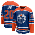 Kooe E.Oilers #20 Curtis Lazar Royal Home Breakaway Jerseys