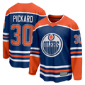 Kooe E.Oilers #30 Calvin Pickard Royal Home Premier Breakaway Player Jerseys