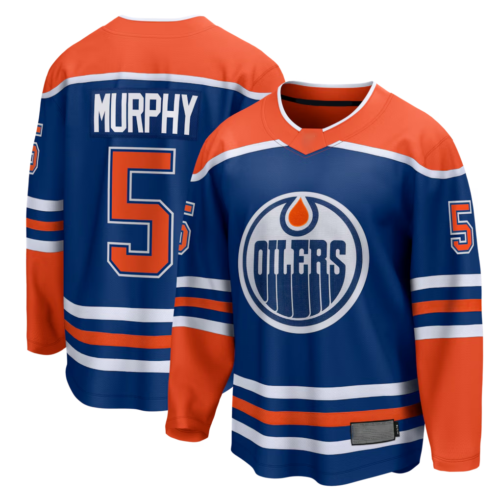 Kooe E.Oilers #5 Connor Murphy Royal Home Breakaway Jerseys