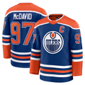 Kooe E.Oilers #97 Connor McDavid Royal Home Premium Jerseys