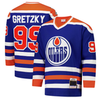 Kooe E.Oilers #99 Wayne Gretzky Royal 1979-80 Power Play Jerseys