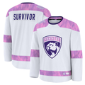 Kooe F.Panthers White Hockey Fights Cancer Survivor Practice Jerseys