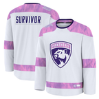 Kooe F.Panthers White Hockey Fights Cancer Survivor Practice Jerseys