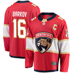 Kooe F.Panthers #16 Aleksander Barkov Red Captain Patch Home Breakaway Jerseys