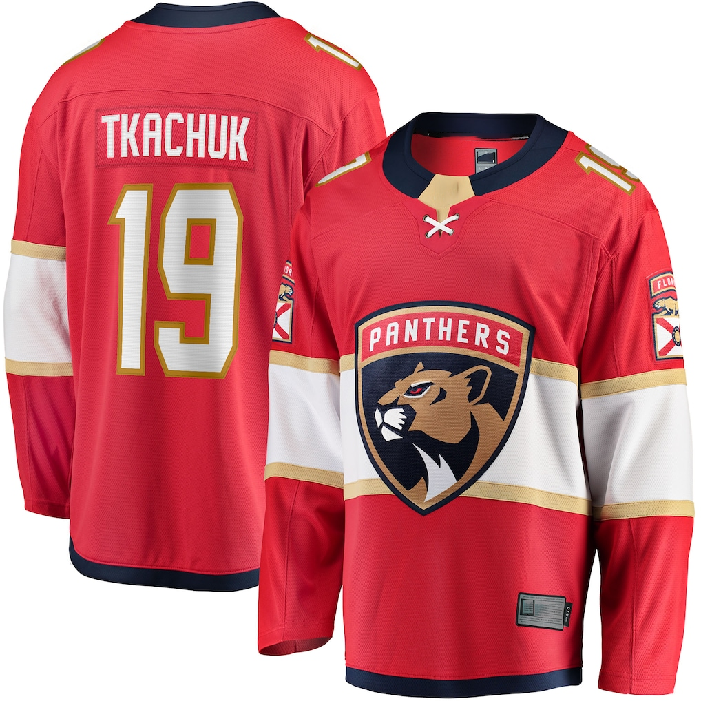 Kooe F.Panthers #19 Matthew Tkachuk Red Home Breakaway Player Jerseys