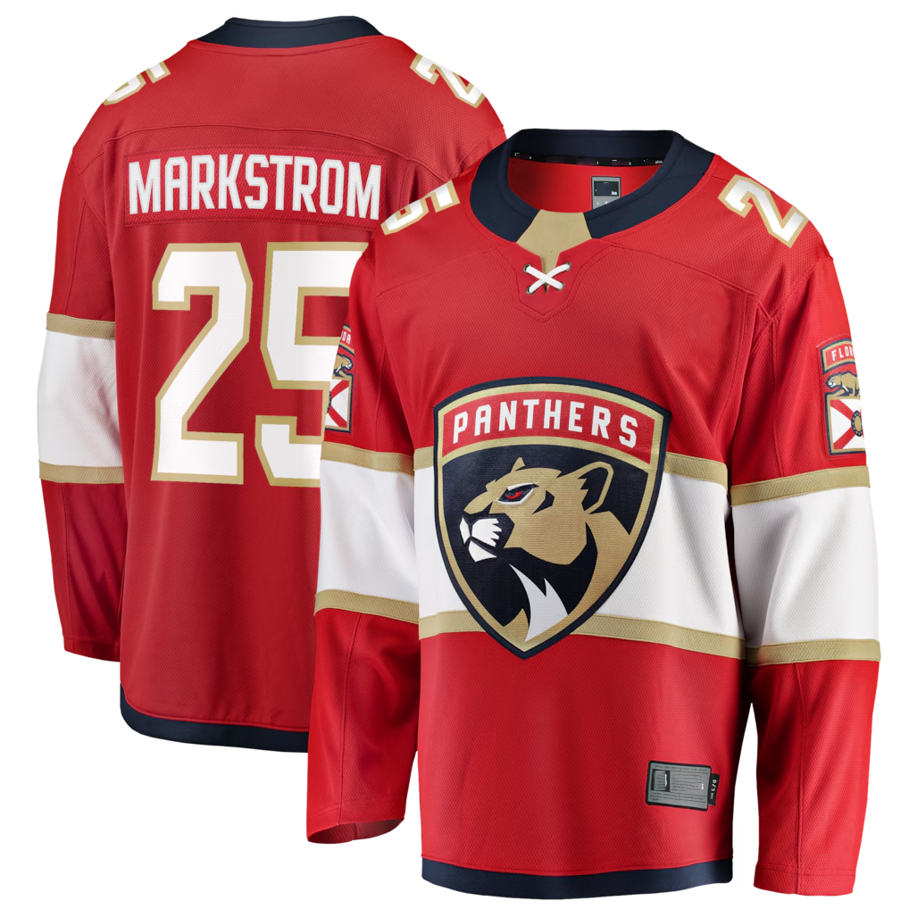 Kooe F.Panthers #29 Jacob Markstrom Red Home Breakaway Jerseys