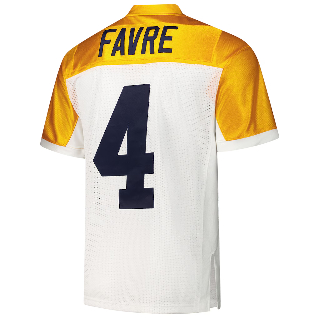 Kooe GB.Packers 1994 #4 Brett Favre Mitchell & Ness White Authentic Throwback Retired Player Stitched Puhic Jersey