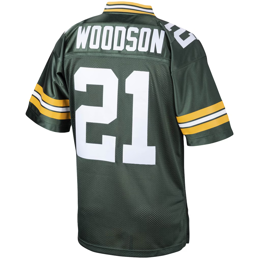 Kooe GB.Packers 2010 #21 Charles Woodson Mitchell & Ness Green Authentic Throwback Retired Player Jersey Stitched Puhic