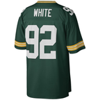 Kooe GB.Packers #92 Reggie White Mitchell & Ness Green Big & Tall 1996 Retired Player Replica Stitched Puhic Jersey