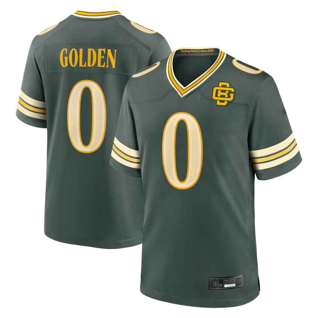 Kooe GB.Packers #0 Matthew Golden Green 2026 Rivalries Collection Game Stitched Jerseys