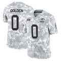 Kooe GB.Packers #0 Matthew Golden Player Arctic Camo Salute To Service Limited Stitched Jerseys