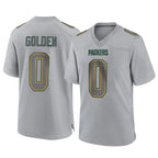 Kooe GB.Packers #0 Matthew Golden Player Gray Atmosphere Fashion Home Game Stitched Jerseys