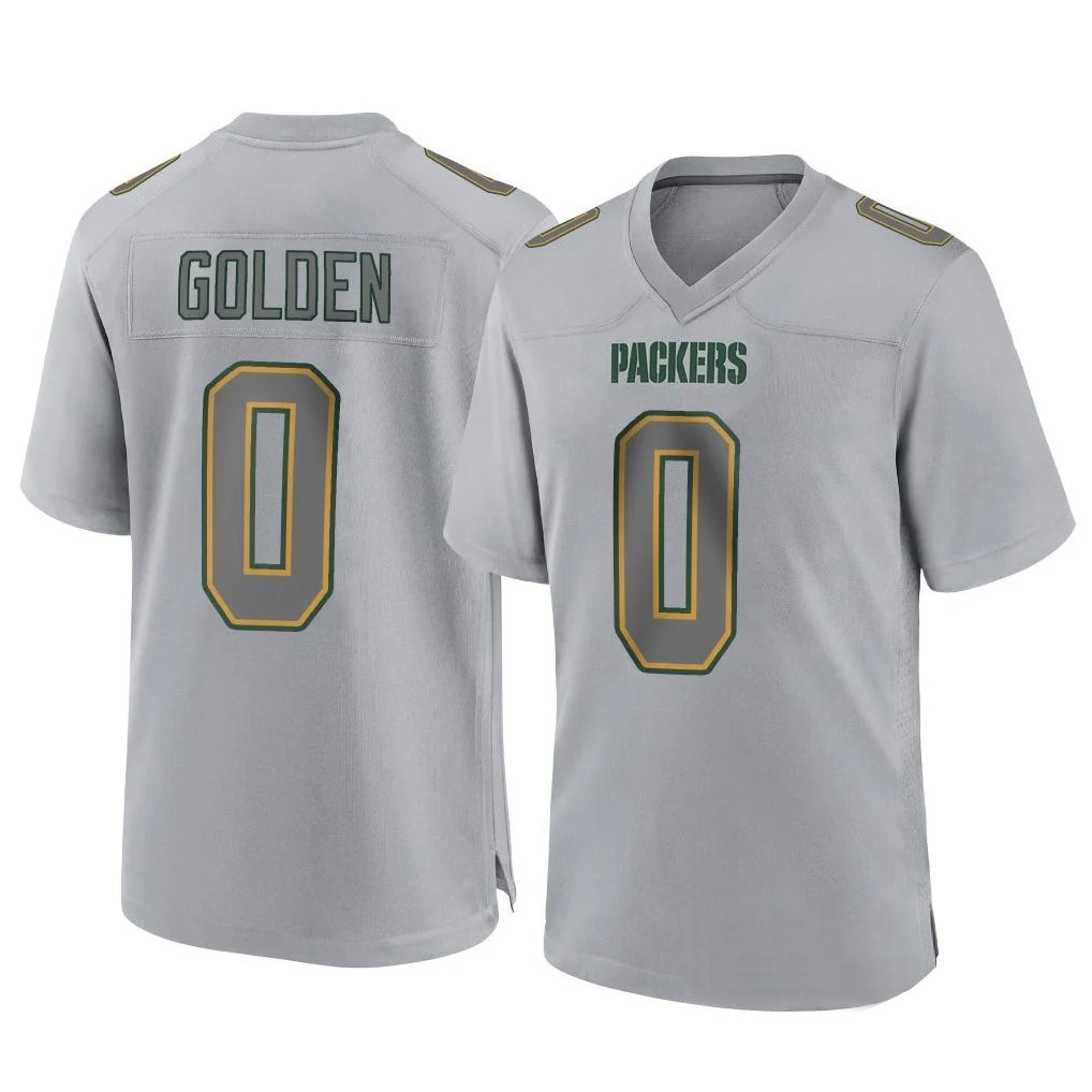 Kooe GB.Packers #0 Matthew Golden Player Gray Atmosphere Fashion Home Game Stitched Jerseys