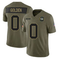 Kooe GB.Packers #0 Matthew Golden Player Olive 2025 Salute To Service Limited Home Game Stitched Jerseys