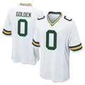 Kooe GB.Packers #0 Matthew Golden Player White Home Game Stitched Jerseys