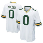 Kooe GB.Packers #0 Matthew Golden Player White Home Game Stitched Jerseys