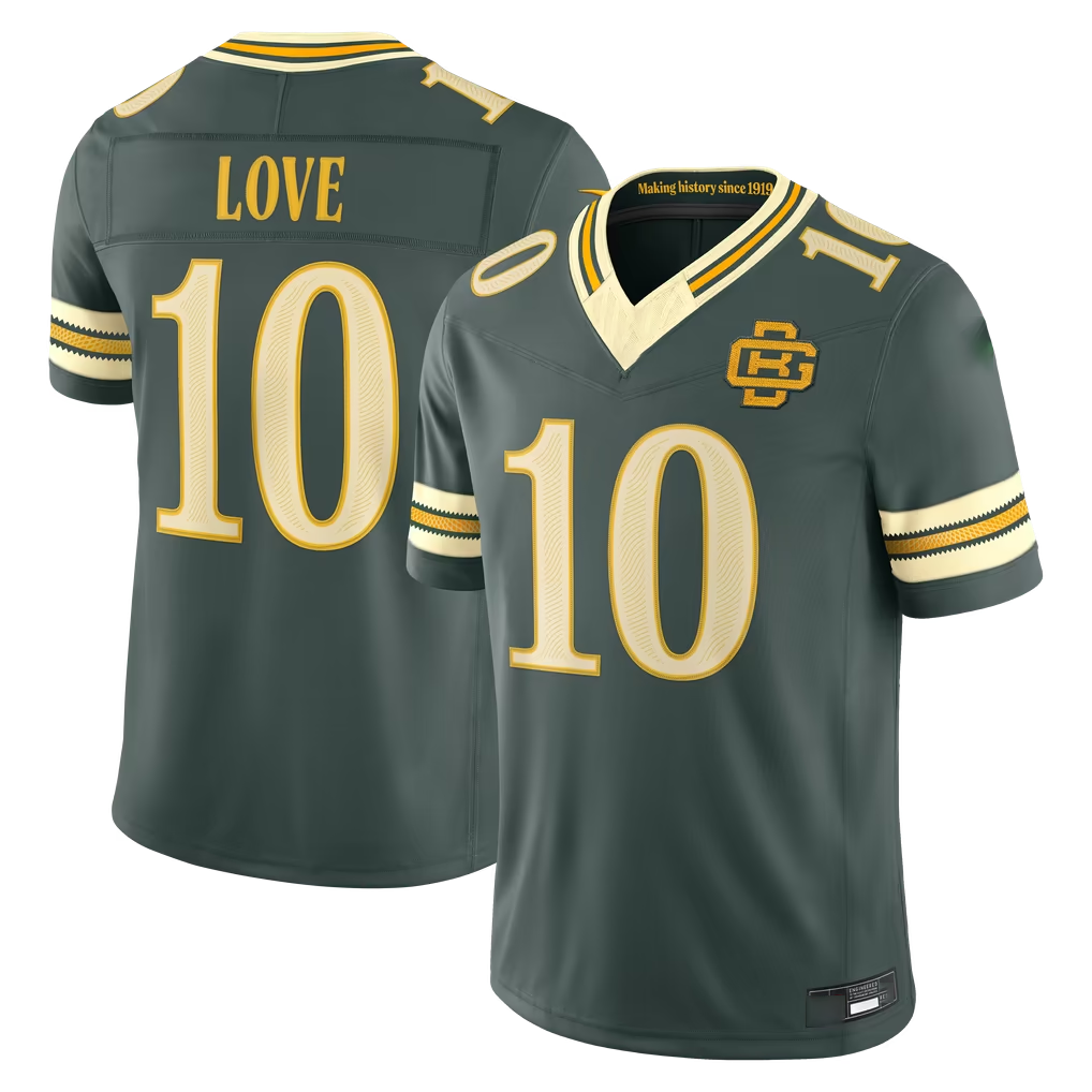 Kooe GB.Packers #10 Jordan Love Green 2026 Rivalries Collection Limited Stitched Jerseys