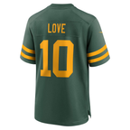 Kooe GB.Packers #10 Jordan Love Green Alternate Game Stitched Jerseys
