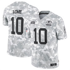 Kooe GB.Packers #10 Jordan Love Player Arctic Camo Salute to Service Limited Stitched Jerseys