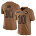 Kooe GB.Packers #10 Jordan Love Player Brown Salute To Service Limited Stitched Jerseys