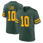 Kooe GB.Packers #10 Jordan Love Player Green Alternate Home Game Stitched Jerseys