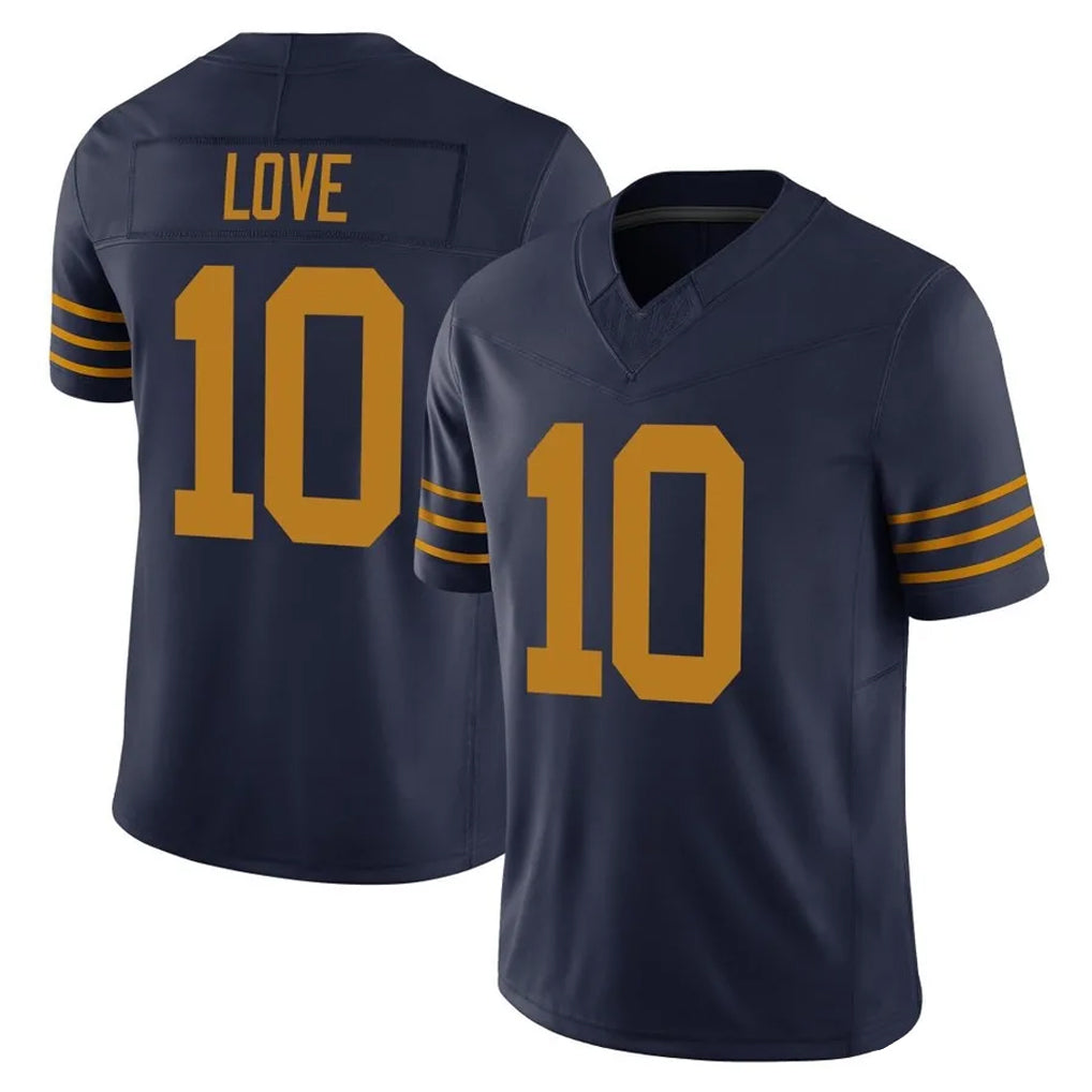 Kooe GB.Packers #10 Jordan Love Player Navy The 1923 Classic Vapor F.U.S.E. Home Game Stitched Jerseys