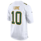 Kooe GB.Packers #10 Jordan Love White Fashion Game Jersey American Stitched Jerseys