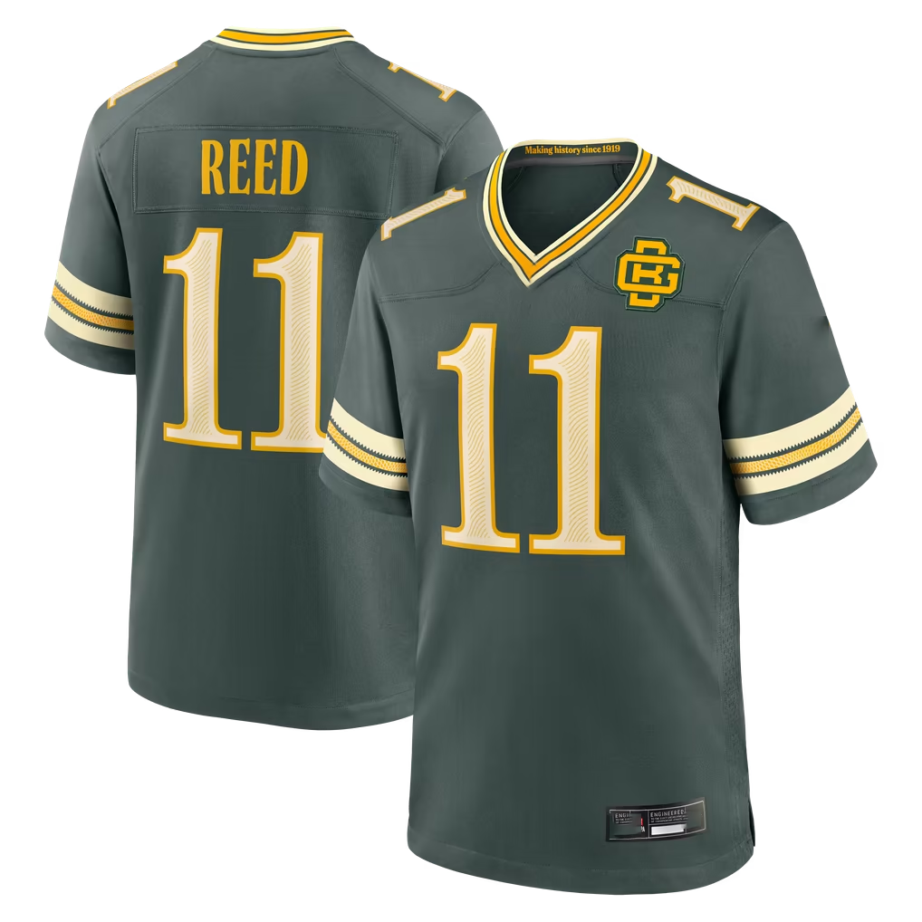 Kooe GB.Packers #11 Jayden Reed Green  2026 Rivalries Collection Game Stitched Jerseys