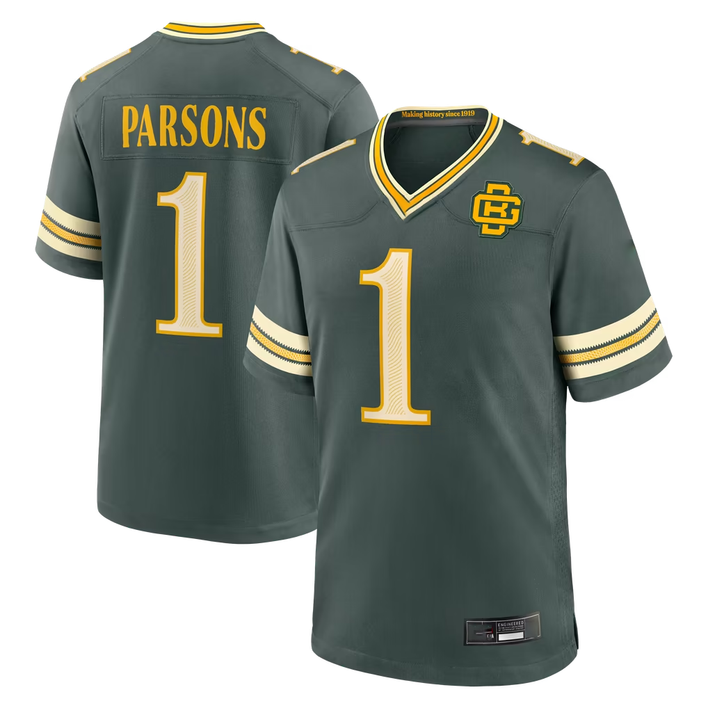 Kooe GB.Packers #1 Micah Parsons Green 2026 Rivalries Collection Game Stitched Jerseys