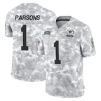 Kooe GB.Packers #1 Micah Parsons Player Arctic Camo Salute To Service Limited Stitched Jerseys