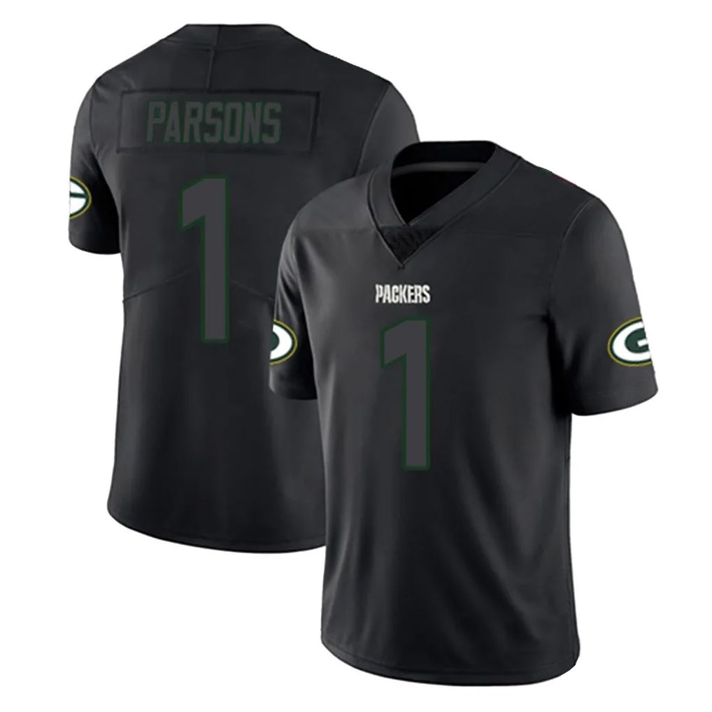 Kooe GB.Packers #1 Micah Parsons Player Black Impact Limited Home Game Stitched Jerseys