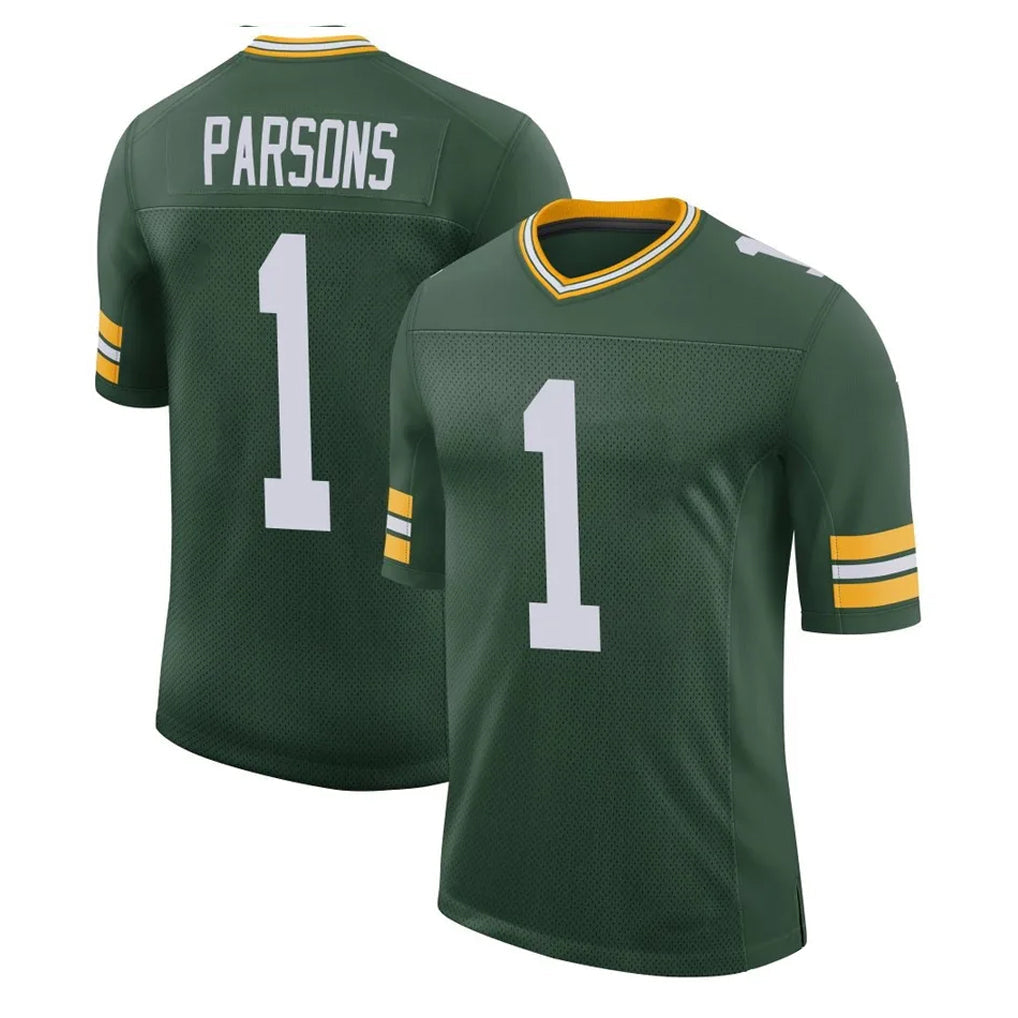 Kooe GB.Packers #1 Micah Parsons Player Green Limited Classic Home Game Stitched Jerseys
