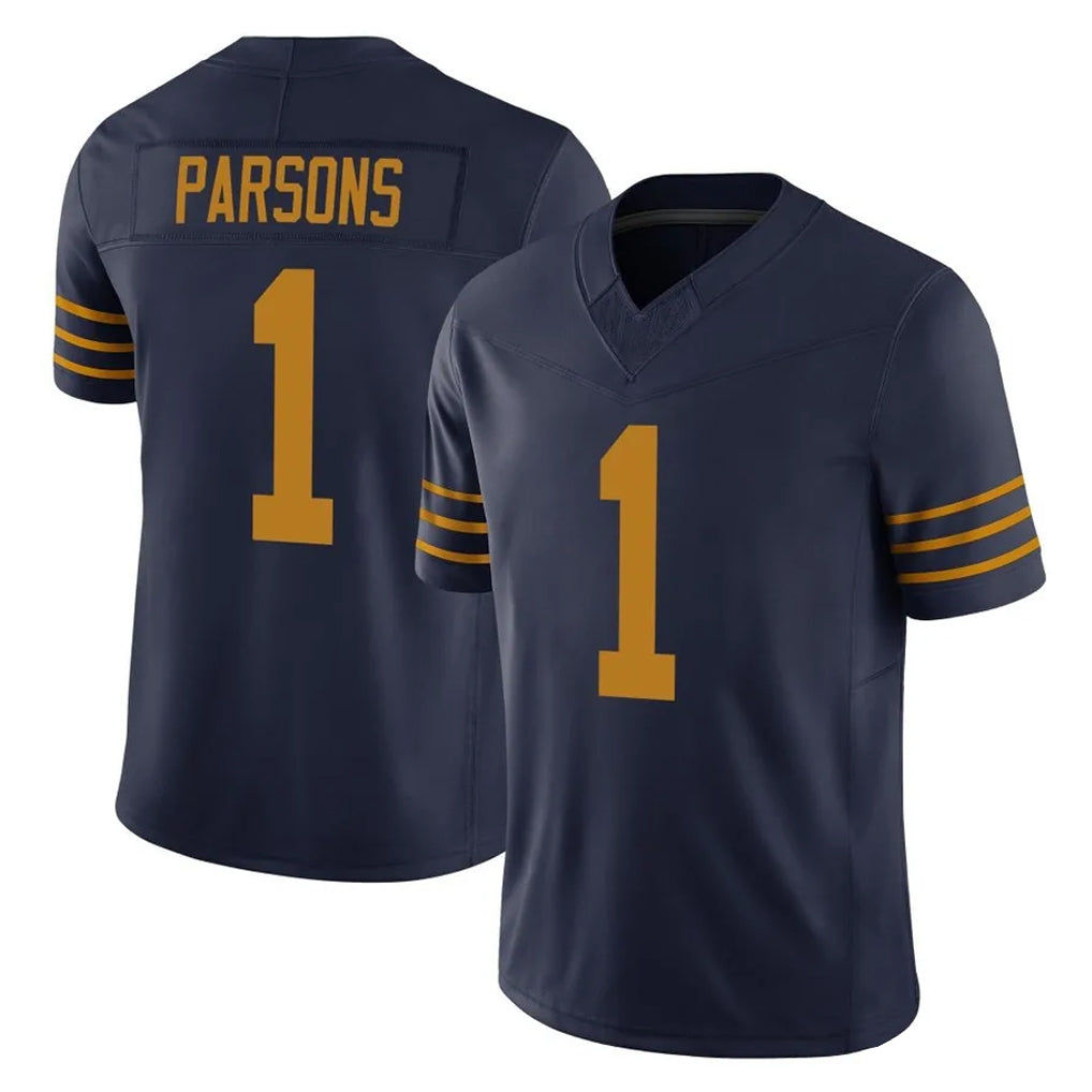 Kooe GB.Packers #1 Micah Parsons Player Navy The 1923 Classic Vapor F.U.S.E. Home Game Stitched Jerseys