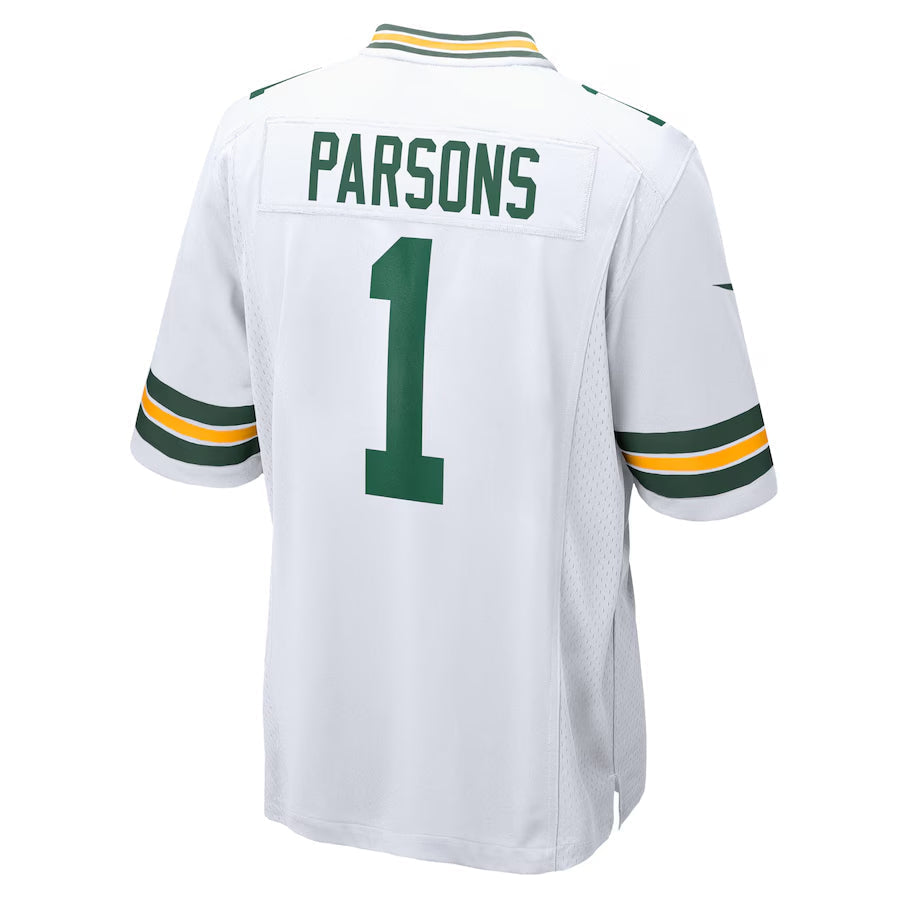 Kooe GB.Packers #1 Micah Parsons Player White Home Game Stitched Jerseys