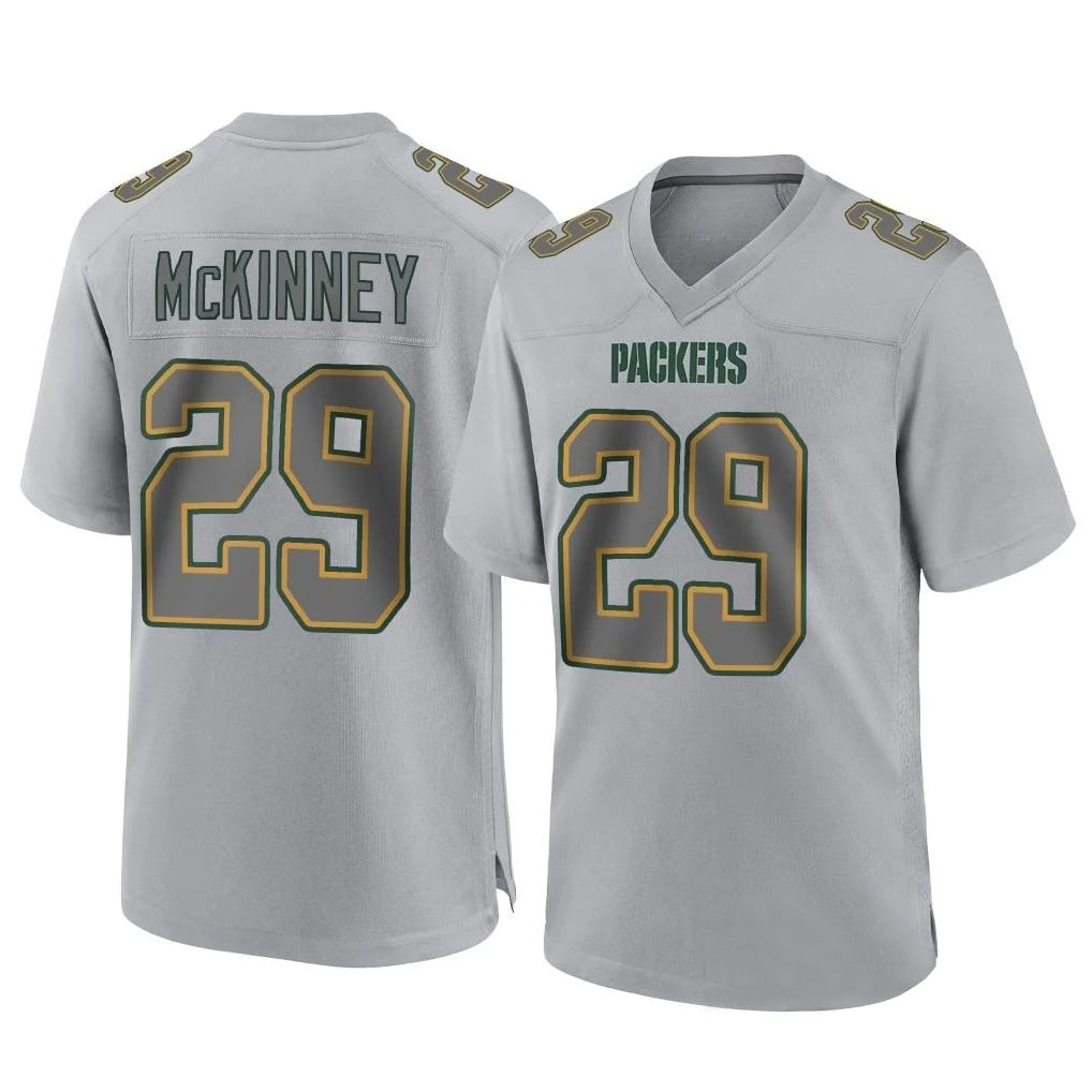 Kooe GB.Packers #29 Xavier McKinney Player Gray Atmosphere Fashion Home Game Stitched Jerseys