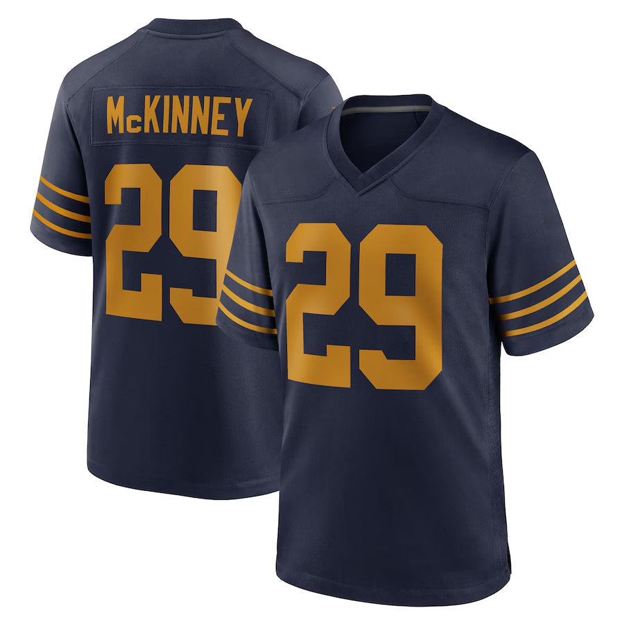 Kooe GB.Packers #29 Xavier McKinney Player Navy The 1923 Classic Game Stitched Jersey