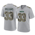 Kooe GB.Packers #33 Evan Williams Player Gray Atmosphere Fashion Home Game Stitched Jerseys