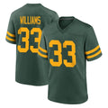 Kooe GB.Packers #33 Evan Williams Player Green Alternate Home Game Stitched Jerseys
