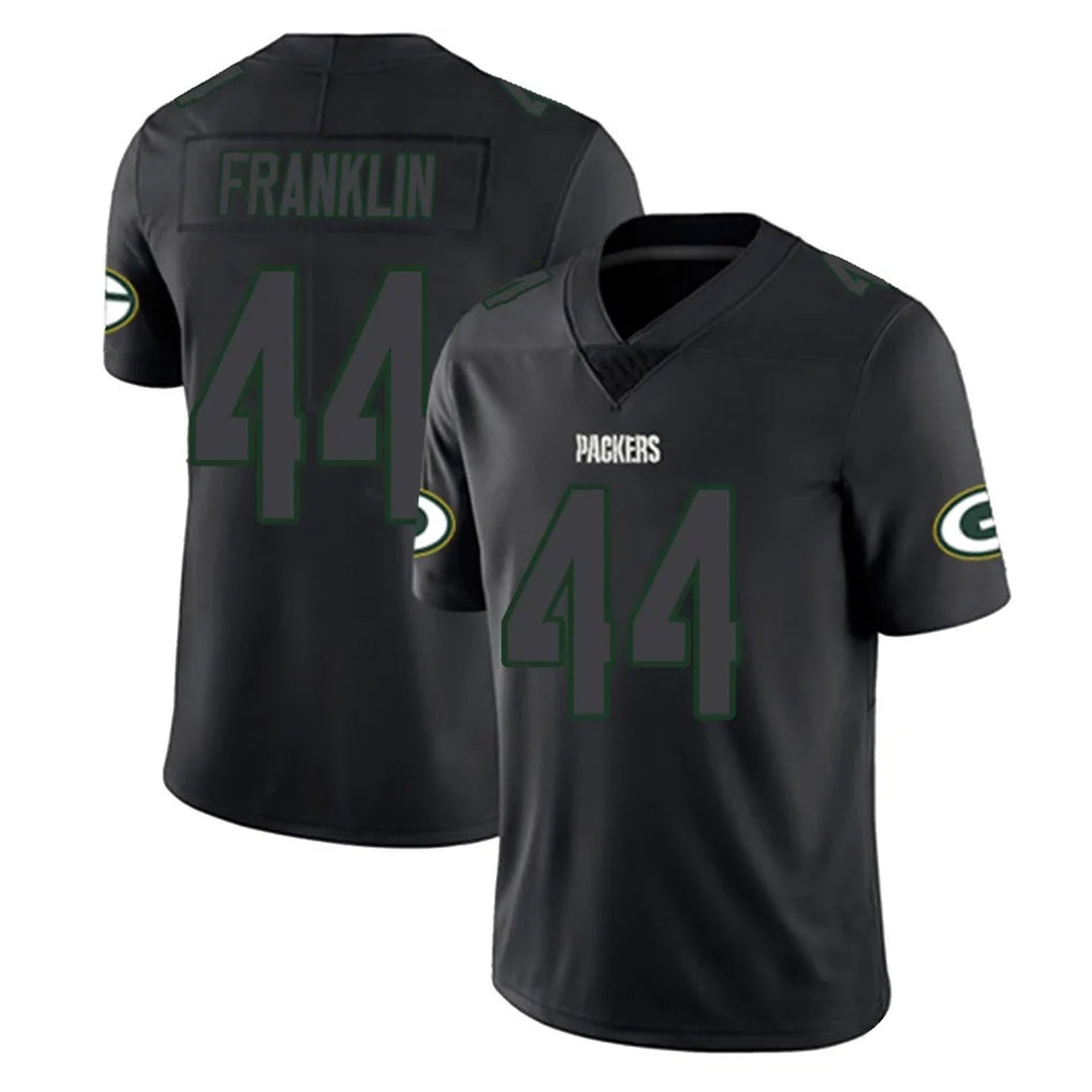 Kooe GB.Packers #44 Zaire Franklin Player Black Impact Limited Home Game Stitched Jerseys
