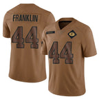 Kooe GB.Packers #44 Zaire Franklin Player Brown Salute To Service Limited Stitched Jerseys