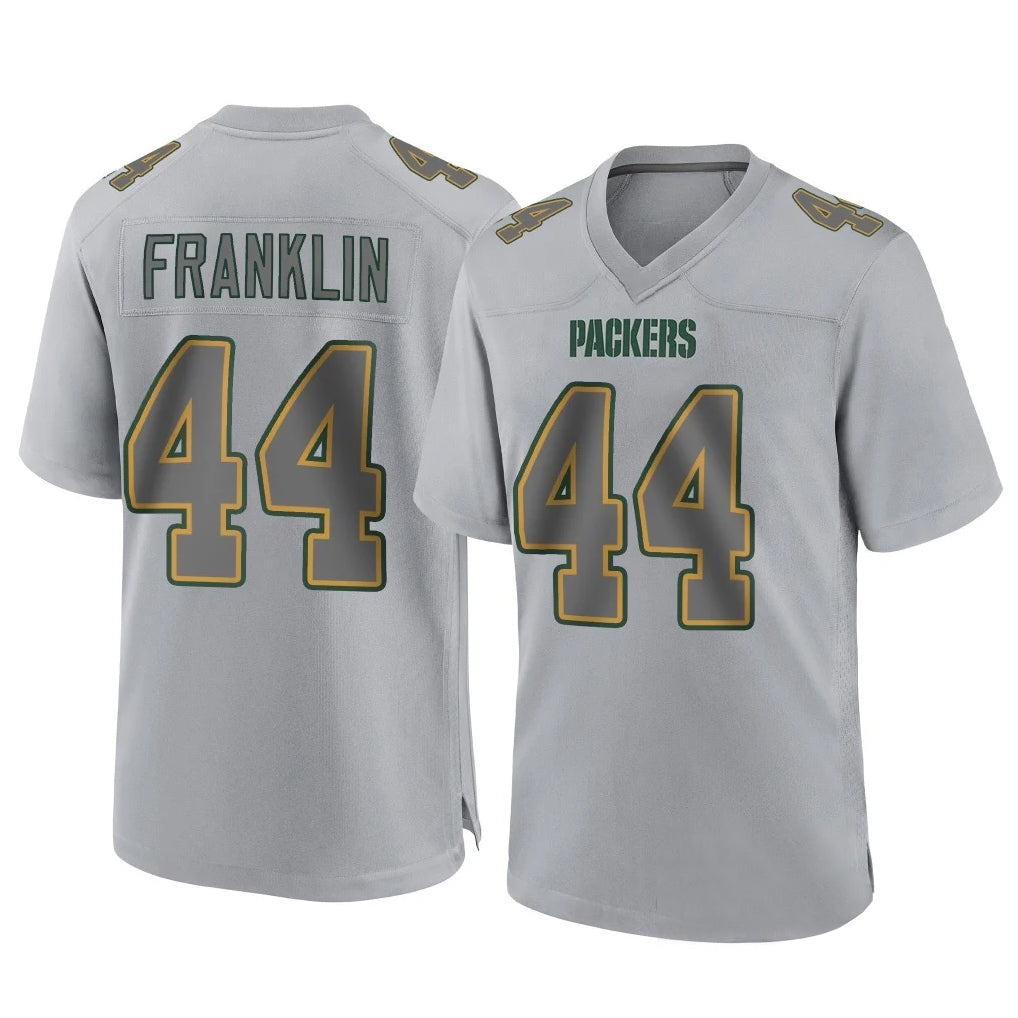 Kooe GB.Packers #44 Zaire Franklin Player Gray Atmosphere Fashion Home Game Stitched Jerseys
