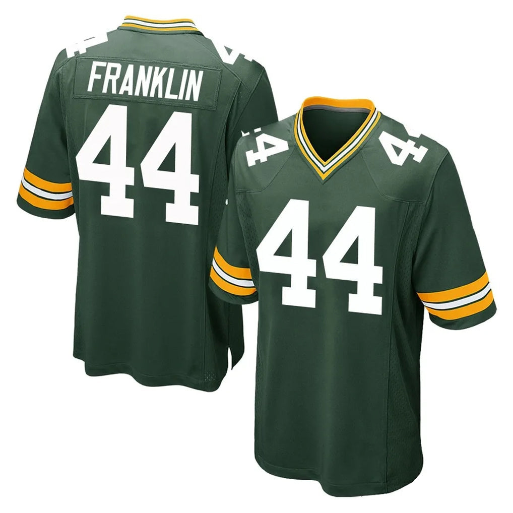 Kooe GB.Packers #44 Zaire Franklin Player Green Home Game Stitched Jerseys